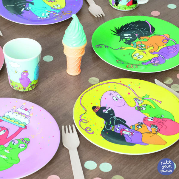 Coffret 6 assiettes barbapapa Petit jour paris