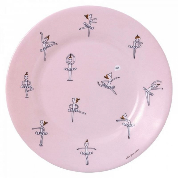 Assiette à dessert ø 20 cm les ballerines - all over Petit jour paris