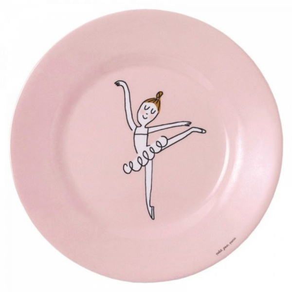 Assiette à dessert ø 20 cm les ballerines - arabesque Petit jour paris