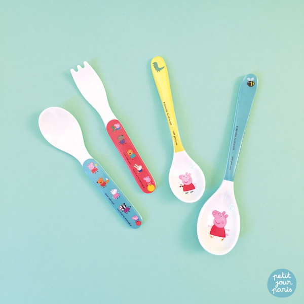 Set de 2 couverts bébé peppa pig Petit jour paris