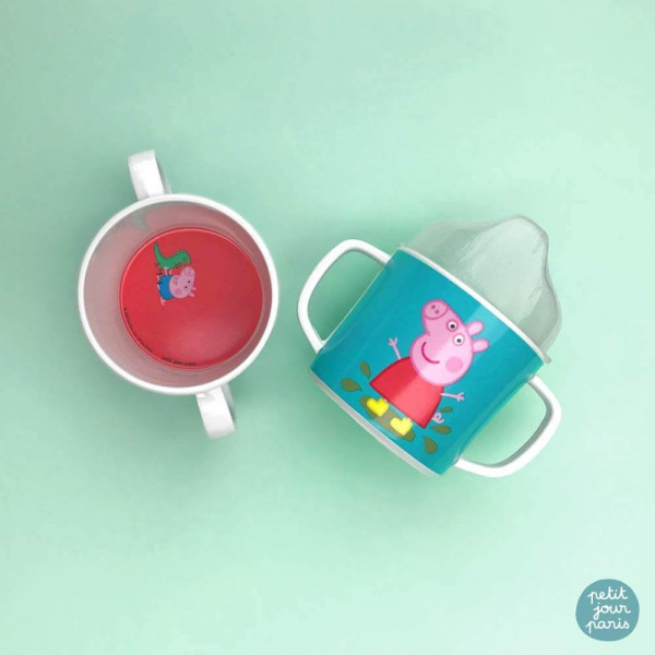 Tasse d'apprentissage bébé peppa pig Petit jour paris