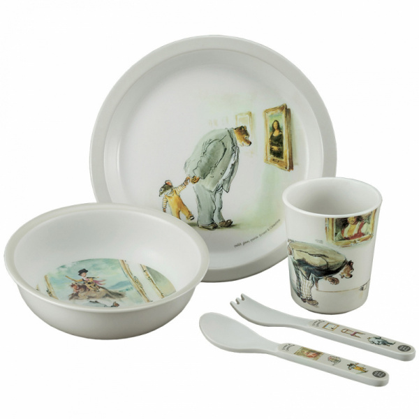 Coffret repas 5 pièces ernest et célestine - au musée Petit jour paris