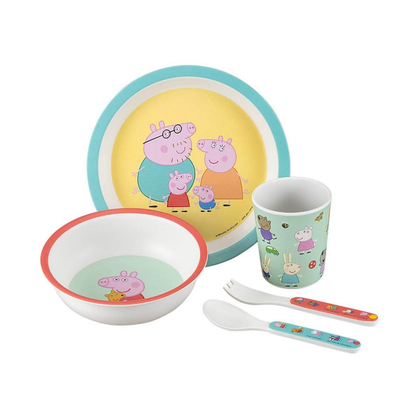 Coffret repas 5 pièces peppa pig Petit jour paris