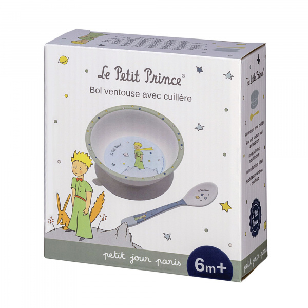 Coffret repas 5 pièces le petit prince - rose Petit jour paris