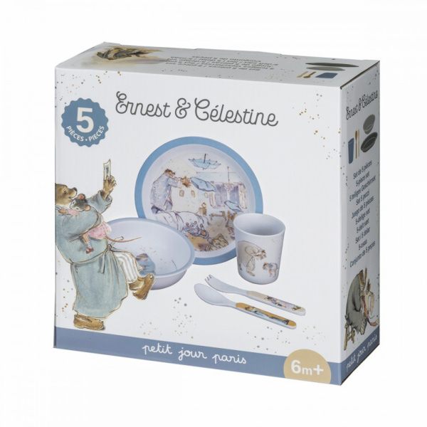 Coffret cadeau 5 pièces ernest et célestine Petit jour paris