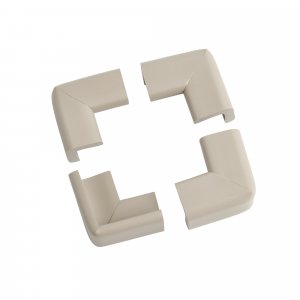 Lot de 4 petits coins en mousse antichoc gris clair Prince lionheart