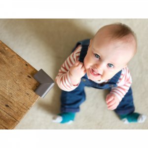 Lot de 4 petits coins en mousse antichoc chocolat Prince lionheart