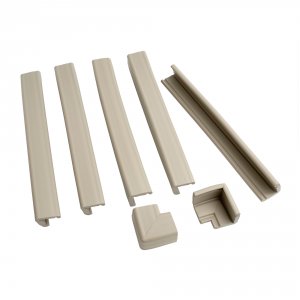 Kit protection cheminée mousse antichoc et coins gris clair Prince lionheart