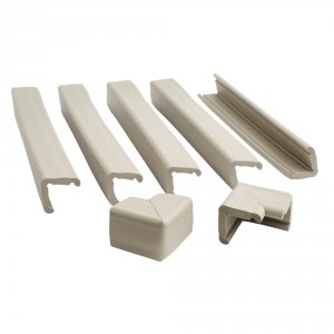 Kit protection cheminée mousse antichoc et coins gris clair Prince lionheart