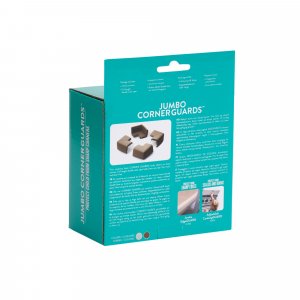 Lot de 4 grands coins en mousse antichoc gris clair Prince lionheart