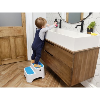 Marche pieds bébé antidérapant bleu