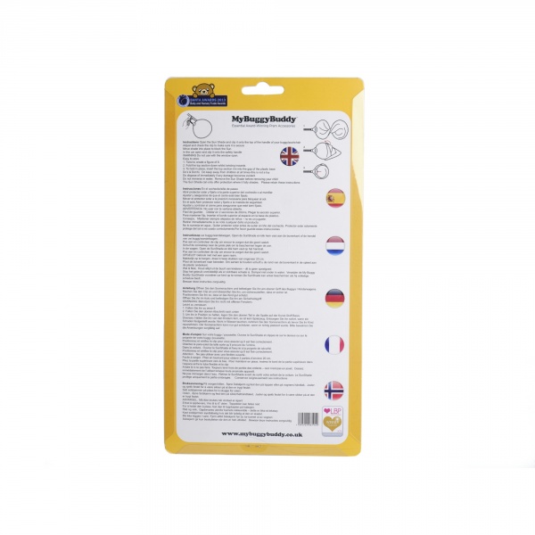 Ombrelle poussette my buggy buddy noir Prince lionheart