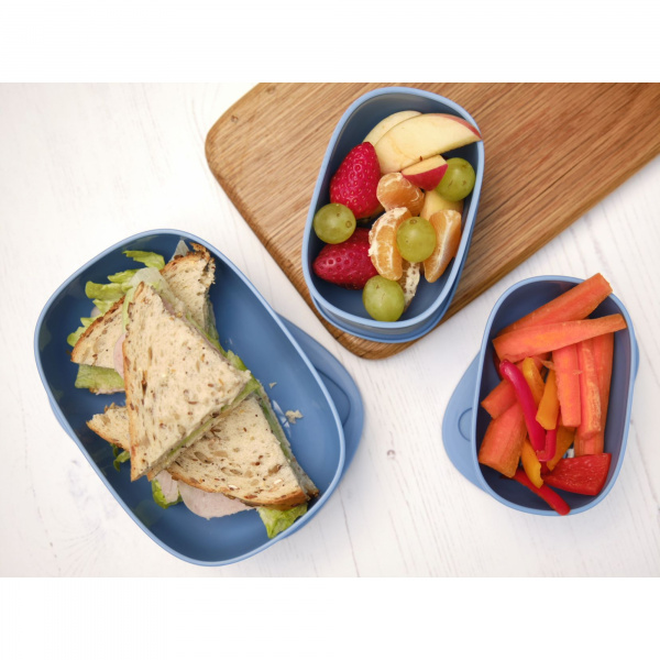 Lot de 3 lunch box empilables bentomal beige chien Prince lionheart