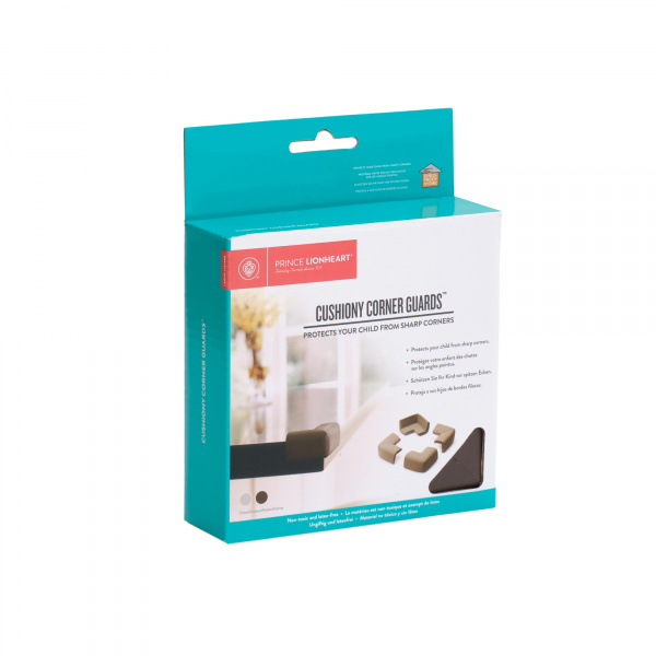 Lot de 4 petits coins en mousse antichoc chocolat Prince lionheart