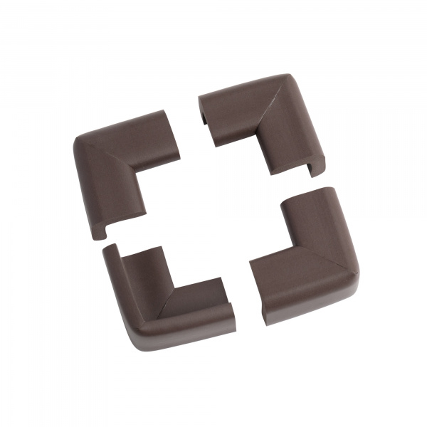 Lot de 4 petits coins en mousse antichoc chocolat Prince lionheart