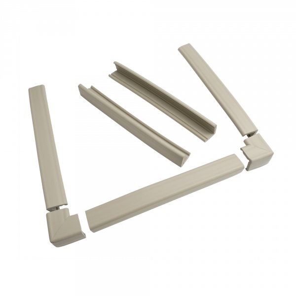 Kit protection cheminée mousse antichoc et coins gris clair Prince lionheart