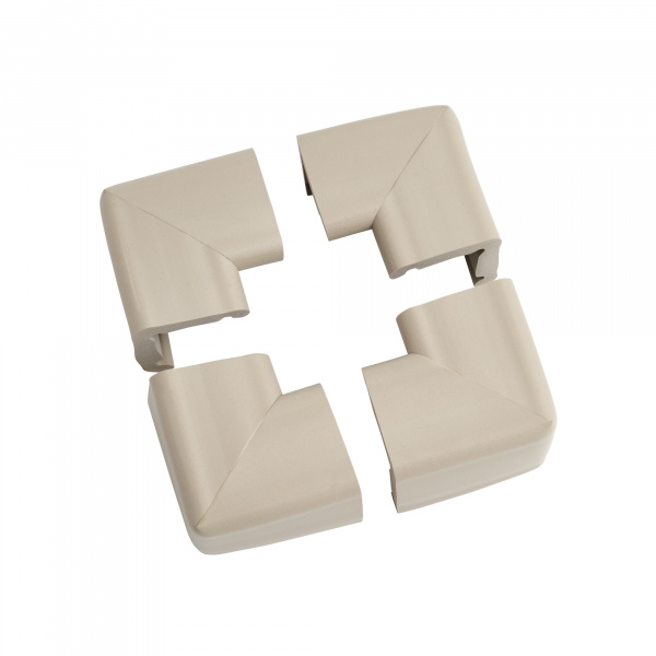 Lot de 4 grands coins en mousse antichoc gris clair Prince lionheart