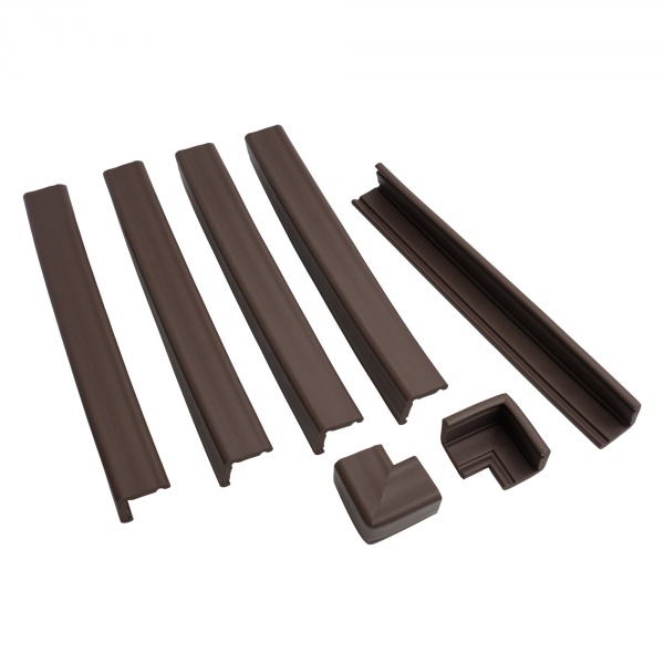 Kit protection cheminée mousse antichoc et coins gris clair Prince lionheart