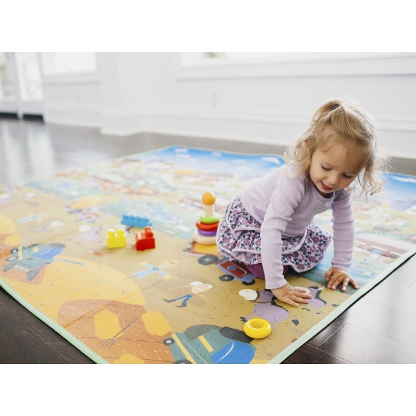 Tapis de jeu géant réversible ville/campagne Prince lionheart