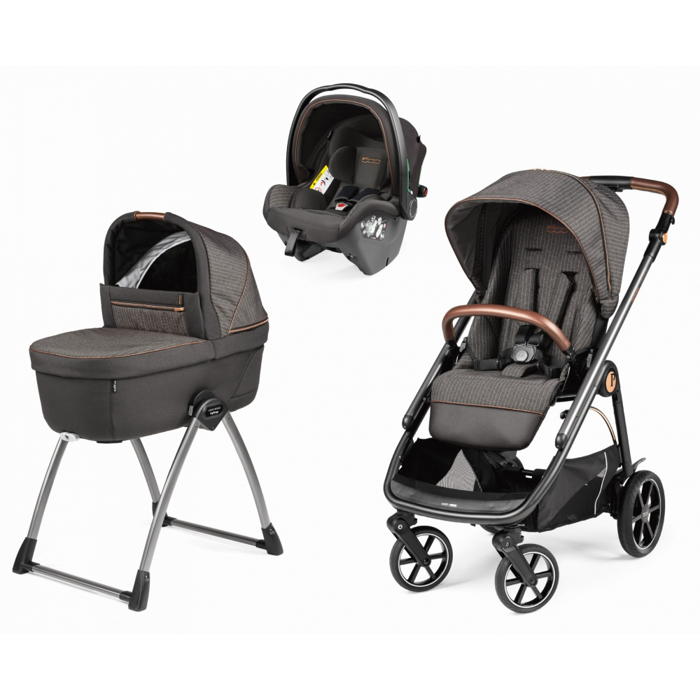 Poussette trio veloce siege auto primo viaggio slk nacelle culla belvedere avec support de nacelle de Peg perego au meilleur prix sur allobebe