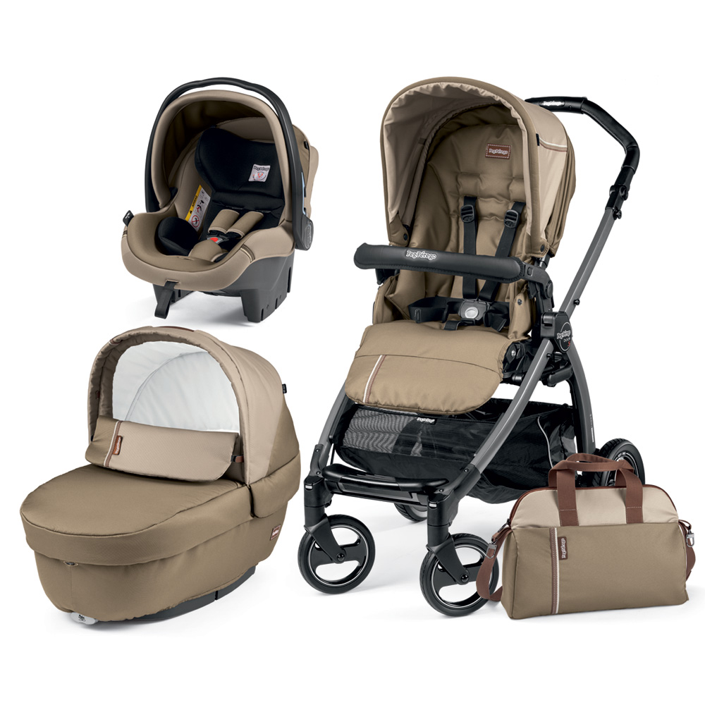 Pack poussette trio book s sportivo titania/class beige 2018 de Peg