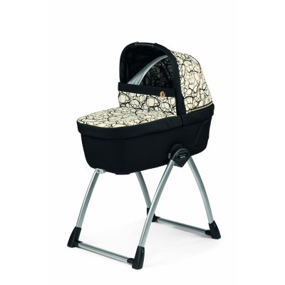 PEG PEREGO Nacelle culla belvedere graphic gold avec support de nacelle inclus