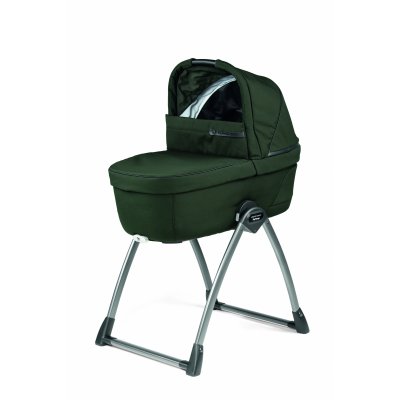 PEG PEREGO Nacelle culla belvedere green avec support de nacelle inclus