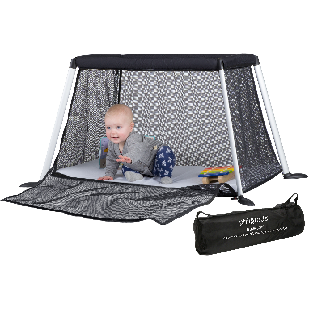 Lit Parapluie Traveller Noir Version 4 De Phil And Teds Sur Allobebe