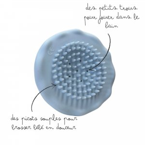Brosse 2 en 1 la méduse - mila Petit truc