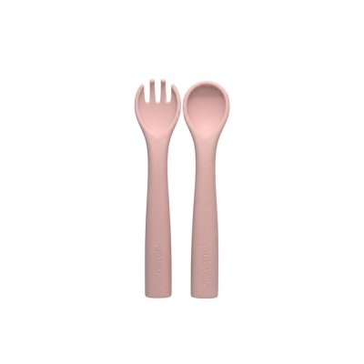 Set de 2 couverts petit croc litchi