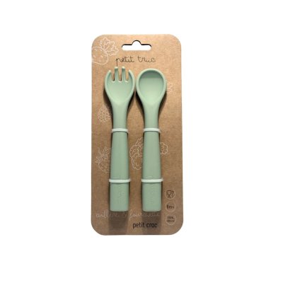 Set de 2 couverts petit croc avocat