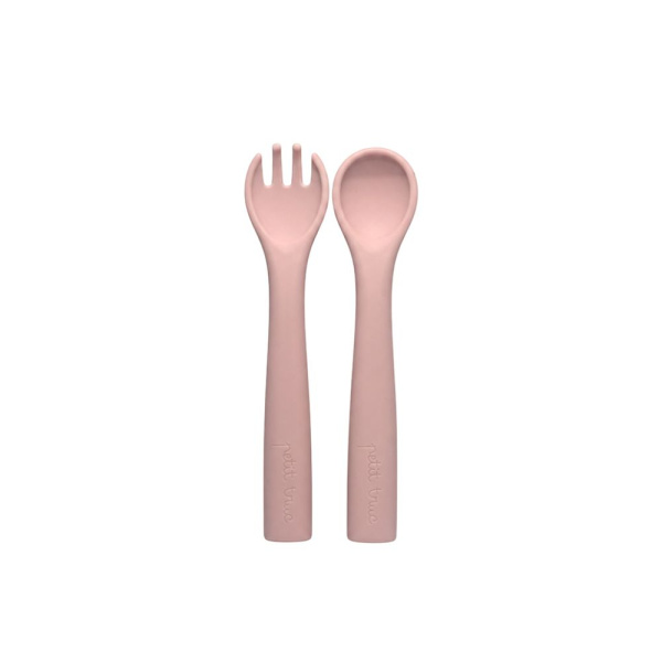 Set de 2 couverts petit croc litchi Petit truc