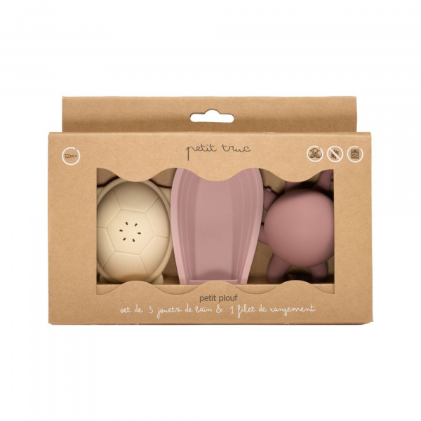 Jouets de bain petit plouf lot de 3 - sand Petit truc