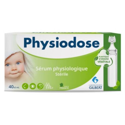 Sérum physiologique lot de 40 doses de 5 ml - pe végétal
