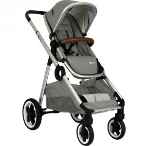 Poussette 4 roues duetpro gris clair