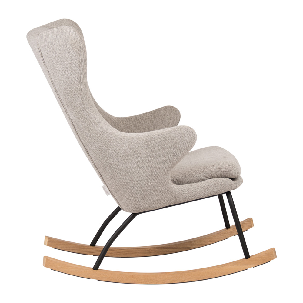 Fauteuil d'allaitement rocking sand grey de Quax sur allobébé