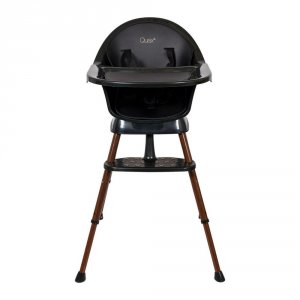 Chaise haute évolutive ultimo 3 luxe black et walnut Quax