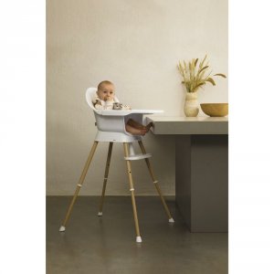 Chaise haute évolutive ultimo 3 luxe white et naturel Quax