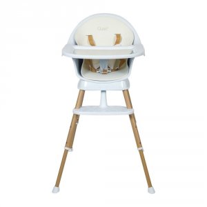 Chaise haute évolutive ultimo 3 luxe white et naturel Quax