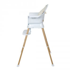 Chaise haute évolutive ultimo 3 luxe white et naturel Quax