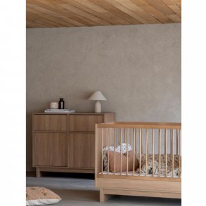 Lit bébé évolutif 70 x 120 cm kyo - honey ash Quax