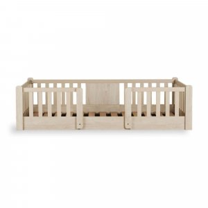 Pack lit cabane évolutif 90x200 cm avec toit chalet butter Quax
