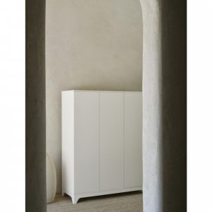 Chambre bébé trio tsugi lit 70 x 120 cm + commode + armoire xl butter Quax