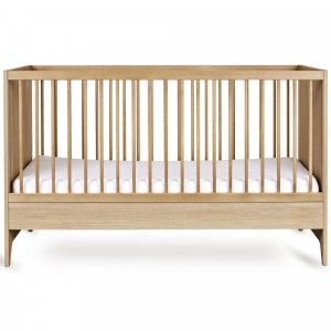 Chambre bébé duo tsugi : lit 70 x 140 cm + commode honey ash Quax