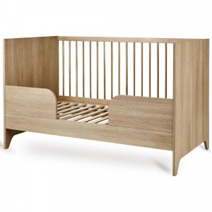 Chambre bébé duo tsugi : lit 70 x 140 cm + commode honey ash Quax