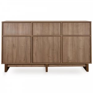 Chambre bébé trio kyo lit 70 x 120 cm + commode xl + armoire xl walnut Quax