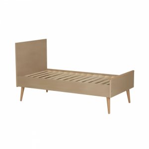 Chambre duo lit bébé 70x140 cm évolutif en lit enfant + commode avec plan à langer cocoon latte Quax