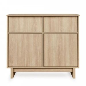 Chambre duo kyo lit bébé évolutif 70 x 140 cm + commode - walnut Quax