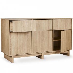 Chambre duo kyo lit bébé évolutif 70 x 120 cm + commode xl - honey ash Quax