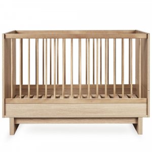Chambre duo kyo lit bébé évolutif 70 x 120 cm + commode xl - honey ash Quax